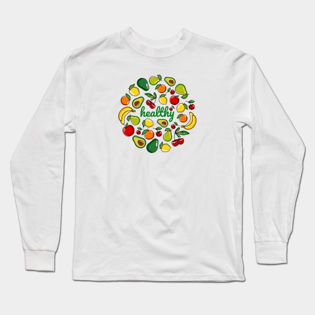 Fruit Healthy Long Sleeve T-Shirt by kui1981